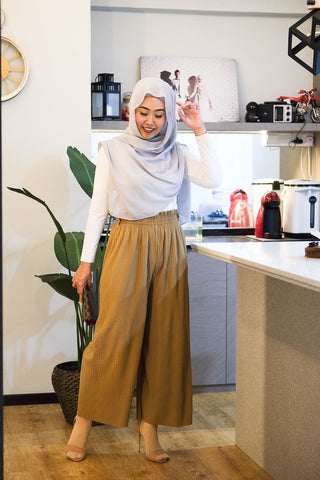 Saira pleated palazzo pants