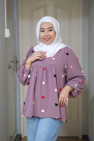 Zahra puff balloon sleeve top