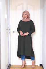 Isla back pleated long tunic #2