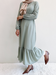 Myza long midi tunic Nude M