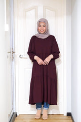 Leena tiered puff midi tunic/dress #2