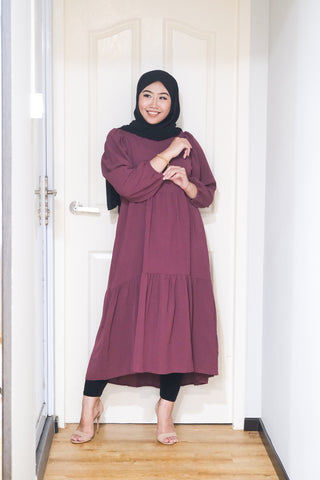 Leena tiered puff midi tunic #5