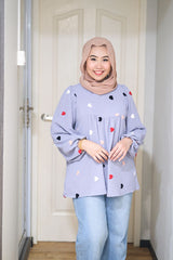 Zahra puff balloon sleeve top