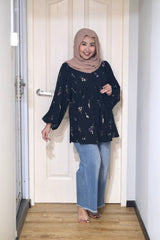 Cecelia puff balloon sleeve top #3 (button)