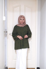 Melati puff balloon sleeve top