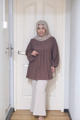 Mila puff balloon sleeve top