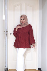 Desiree puff balloon sleeve top