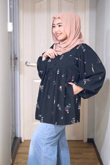 Cecelia puff balloon sleeve top #3 (button)