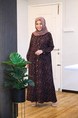 Hanis printed button dress #2