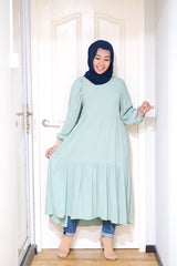 Leena tiered puff midi tunic/dress #2