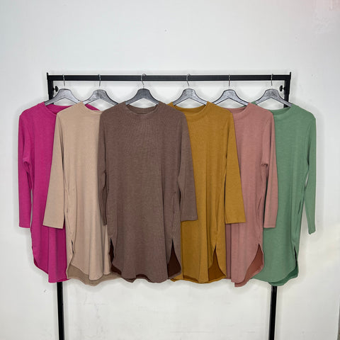 Anna aster oval tunic