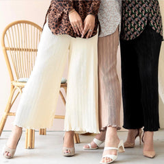 Sally pleated palazzo pants