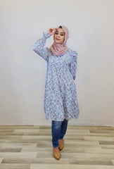 Maia printed puff tiered tunic #2