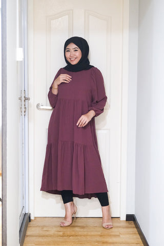 Leena tiered puff midi tunic #5