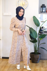 Aliya puff printed dress #1