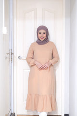 Myza long midi tunic Nude M