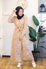 Aliya puff printed dress #1