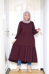 Leena tiered puff midi tunic/dress #2