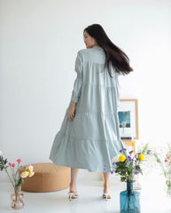 Fariha midi tunic Dustygreen