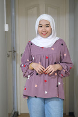 Zahra puff balloon sleeve top