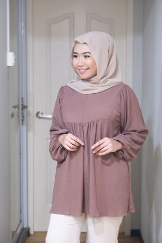 Mila puff balloon sleeve top