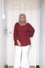 Desiree puff balloon sleeve top