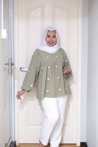 Erna puff balloon sleeve top #3