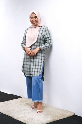 Talisha checkered tunic