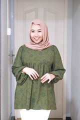 Melati puff balloon sleeve top