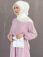 Ameliaa ruffle dress Dustypink