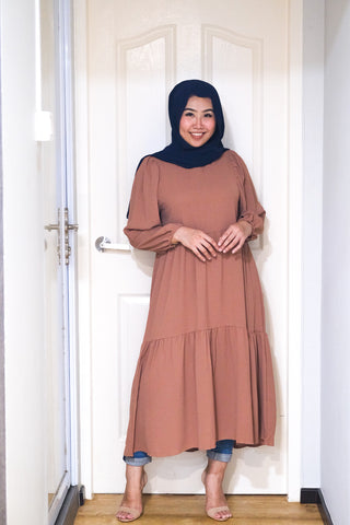 Leena tiered puff midi tunic #4