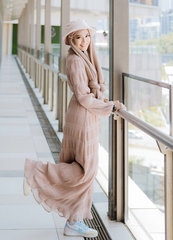 Thalia dress Nudebeige L