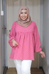 Elfina puff balloon sleeve top