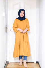 Leena tiered puff midi tunic #3