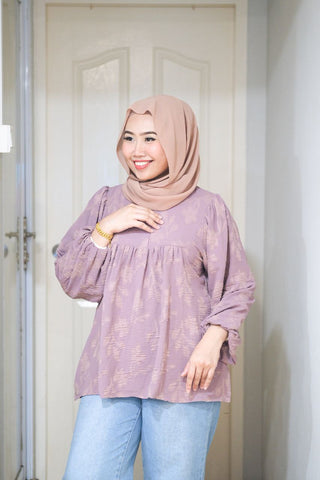 Naila puff balloon sleeve top