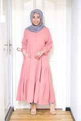 Lisa oversized midi tunic/dress v2 #4 Dustypink L