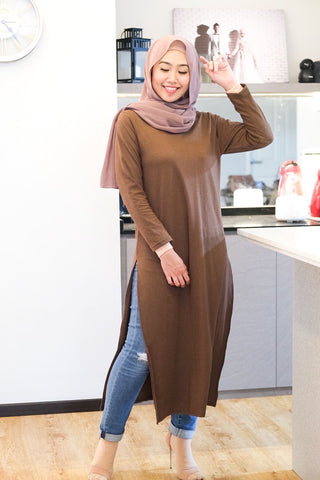 Irna split long tunic