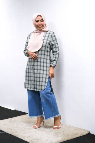 Talisha checkered tunic