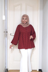 Desiree puff balloon sleeve top