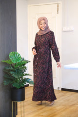 Hanis printed button dress #2