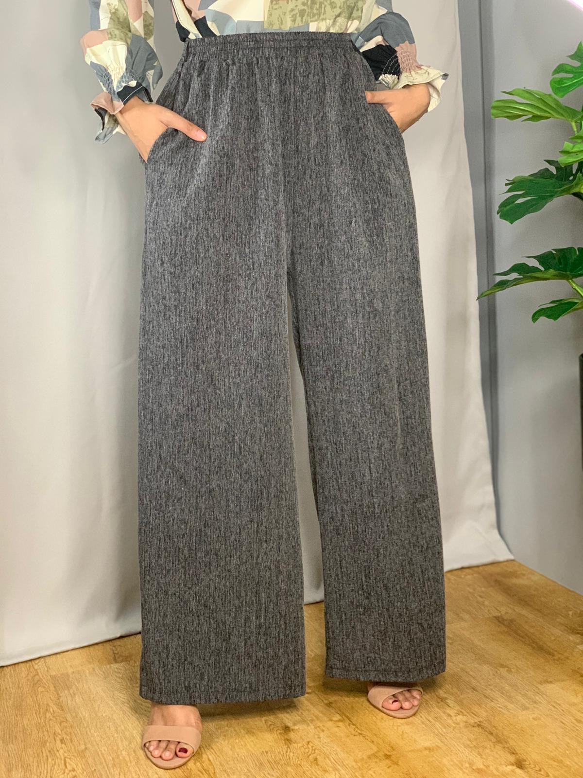 Buy 3/4-Length Palazzo Trousers With A Satin Finish – BEVAVA