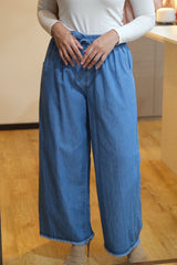 Denim palazzo pants Darkdenim