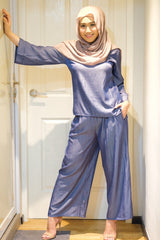 Dina denim pants Mediumgrey