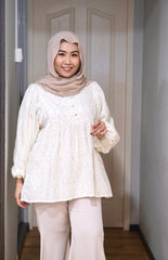 Lila eyelet puff balloon sleeve top #6