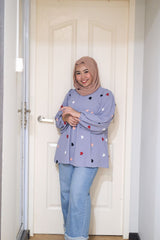 Zahra puff balloon sleeve top