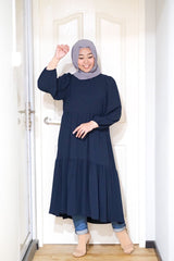 Leena tiered puff midi tunic/dress #2