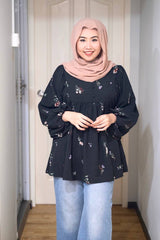 Cecelia puff balloon sleeve top #3 (button)