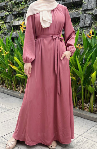 Inayah dress Darkpink