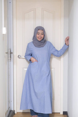 Leah stripes long midi