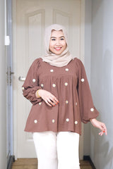 Erna puff balloon sleeve top #2